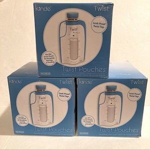 Kiinde 6oz Twist Pouches - 3x Packs of 40